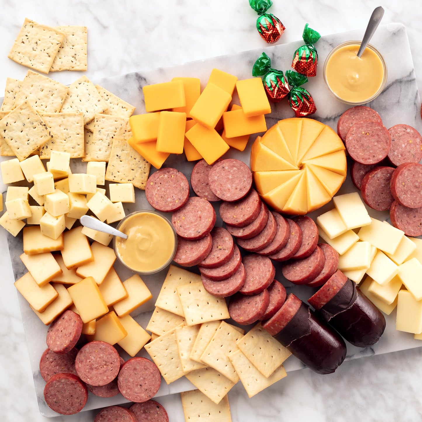 Hickory Farms Signature Beef Meat and Cheese Gift Basket (Extra Large) - Box Set | Charcuterie Board Food | Summer Sausage | Father's Day | Mother's Day | Easter | Christmas | Holiday | Housewarming | Gourmet | Sympathy | Care Package