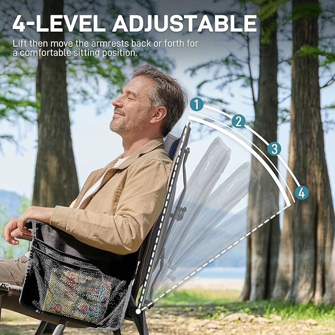 EVER ADVANCED Reclining Camping Chairs