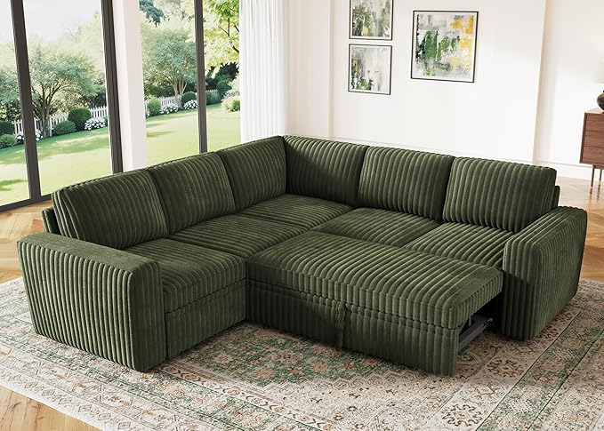 HONBAY Modular Sectional Sleeper Sofa
