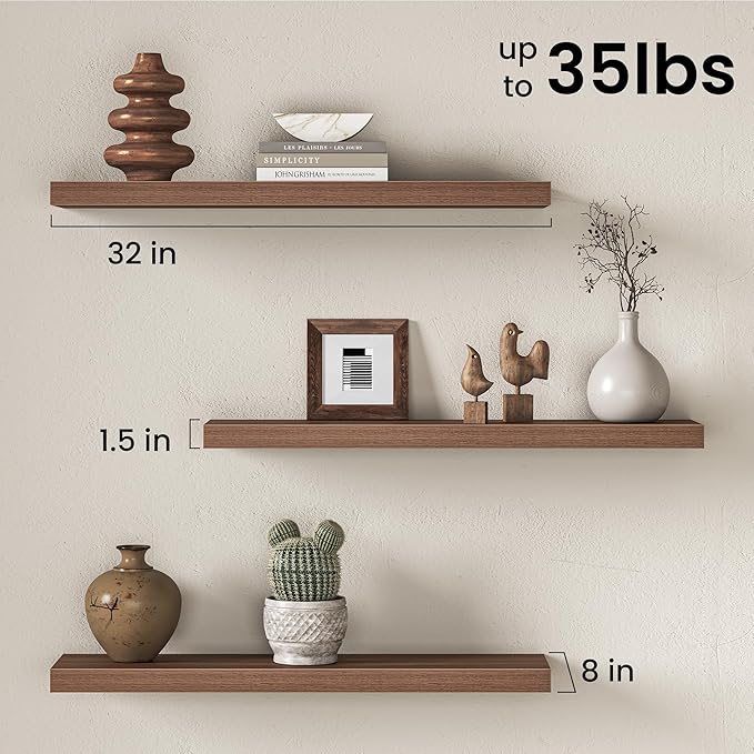 Fun Memories 32Inch Floating Shelves