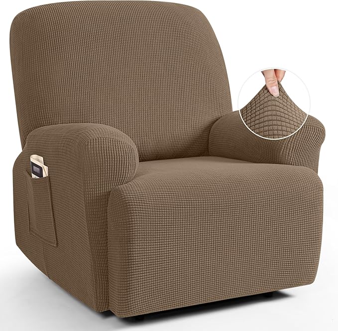 TAOCOCO Oversized Recliner Chair Covers, 1 Seater Streach Recliner Covers Soft