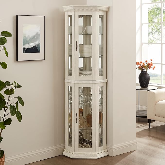 Glass Corner Display Cabinet