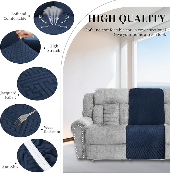 100% Waterproof Sectional Recliner Couch Covers