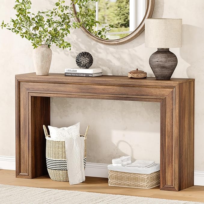 Rresyet 55 Inch Long Console Table, Sofa Table Behind Couch, Entryway Table