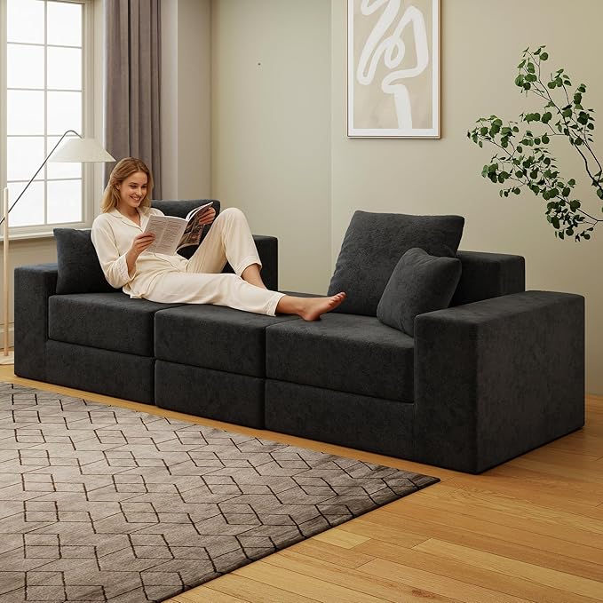 Cloud Modular Sectional Sofa, Comfy Boneless Couch