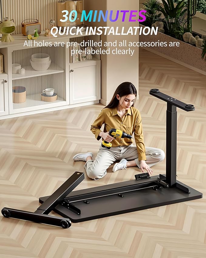BIZUM Standing Desk Electric Adjustable Computer Desk-Stand up Desk Office