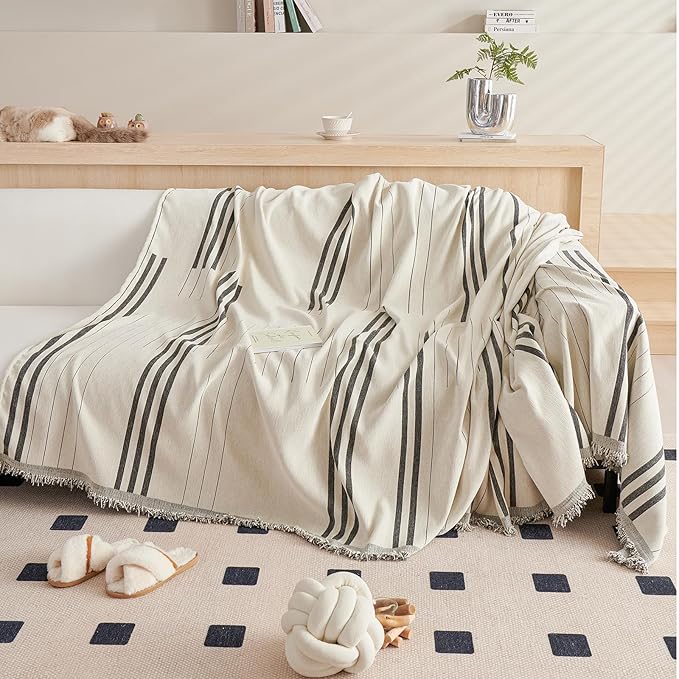 DREAMINGO Couch Cover Reversible Chenille 3 Seat Sofa Covers