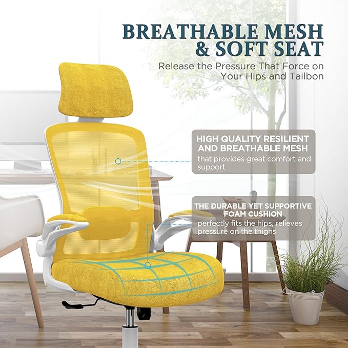Mimoglad Office Chair, High Back Ergonomic Desk Chair