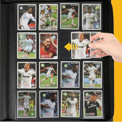 16-Pocket Business Card Binder holds 1024 Cards, Premium Diamond PU Leather Name Card Holder Organizer with Zipper, Black Sleeves Side Loading Card Book for Collectors & Office(pink)