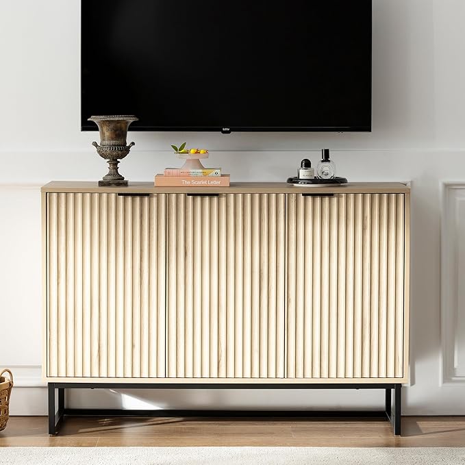 EYYTHUNG Fluted Storage Cabinet