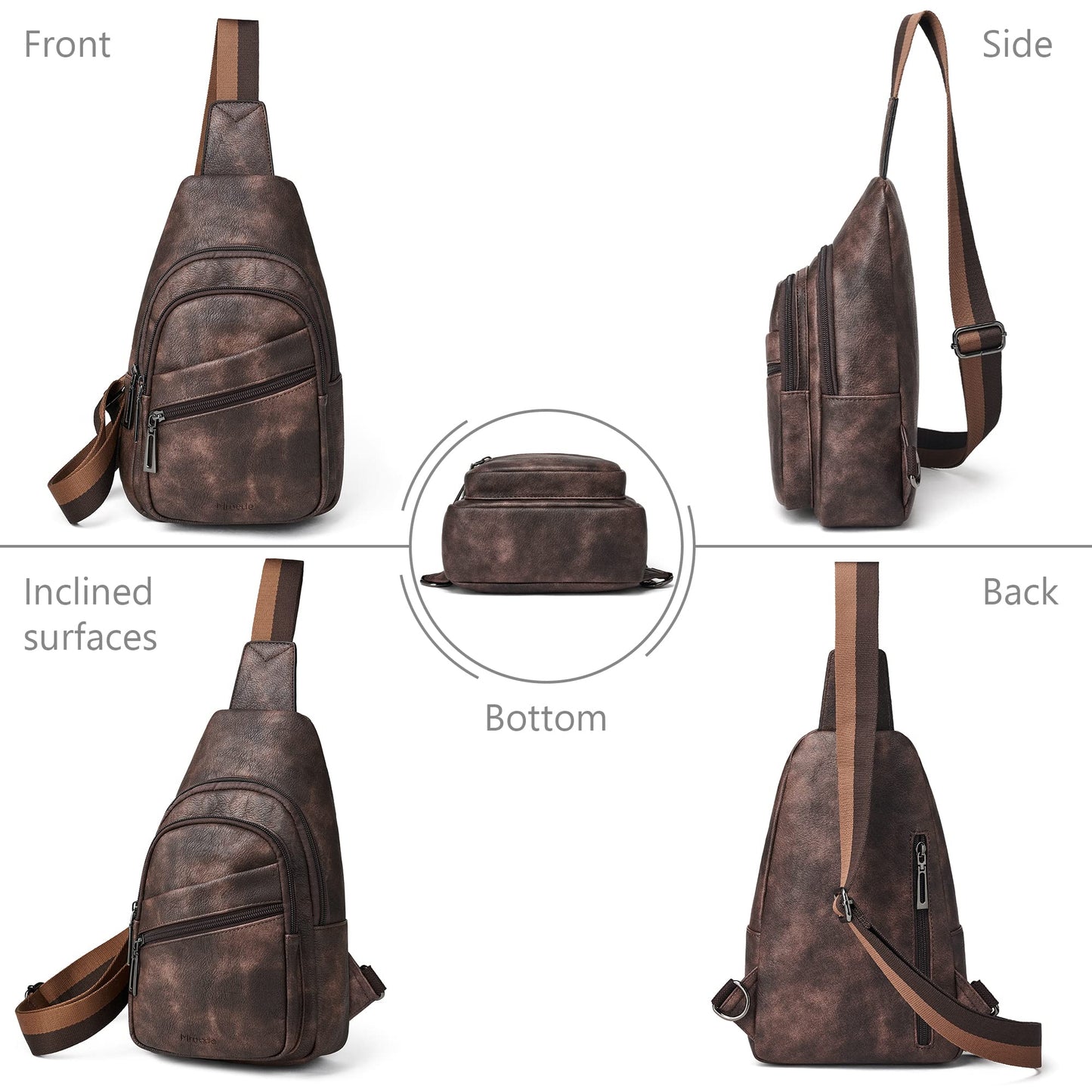 Sling Bag Crossbody Bags for Women Small Cross Body Bag Fanny Packs Chest Sling Purse for Daily Travel Leisure Sport