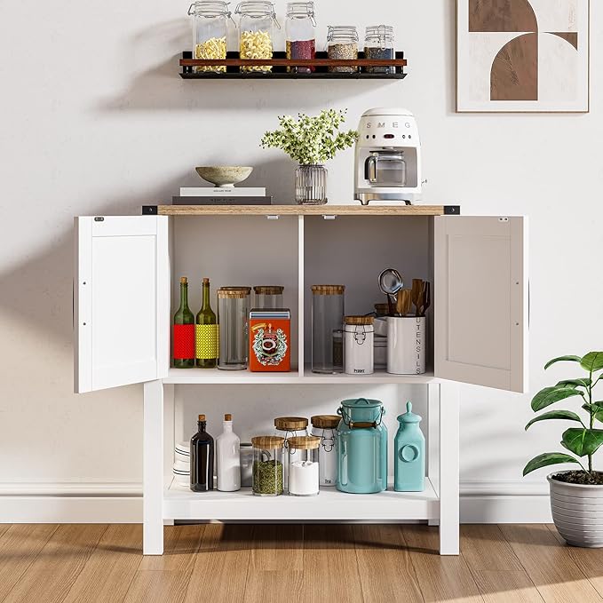 Mufico Console Table Coffee Bar Cabinet Sofa Table, 31.5 L x 13.8 D x 34.65 H