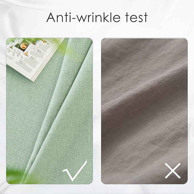 BALCONY & FALCON Rectangle Tablecloth Washable Wrinkle Resistant and Water
