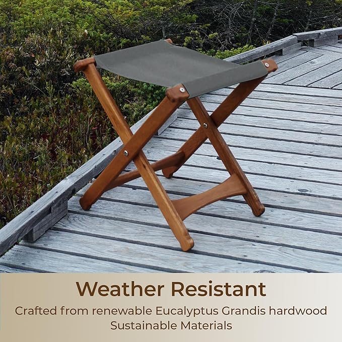 BYER OF MAINE Pangean Folding Stool – Canvas Camp & Wood Camp Stool