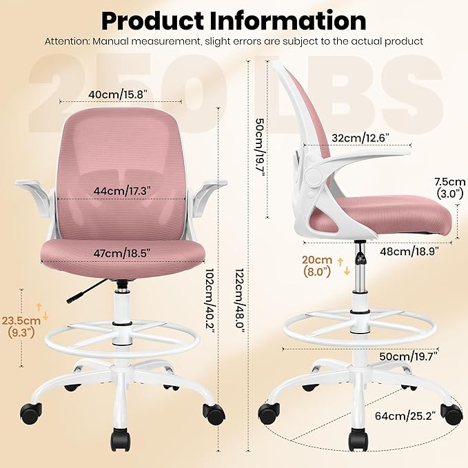 Primy Drafting Chair Tall Office Chair