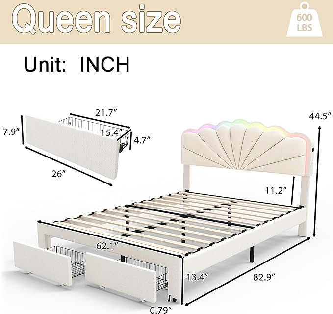 White Upholstered Bed Children’s Bed