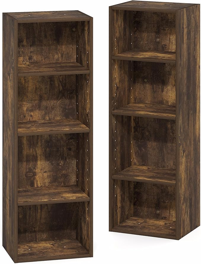 Furinno PASIR Book Shelf, 8-Tier Bookshelf, Bookcase
