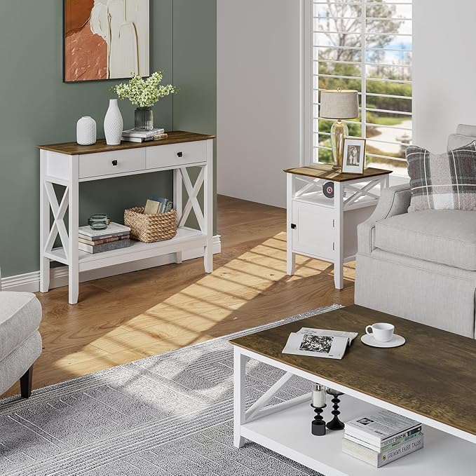 Lomojo Console Table, Sofa Table 13.8" D x 39.37" W x 31.5" HEntryway Table