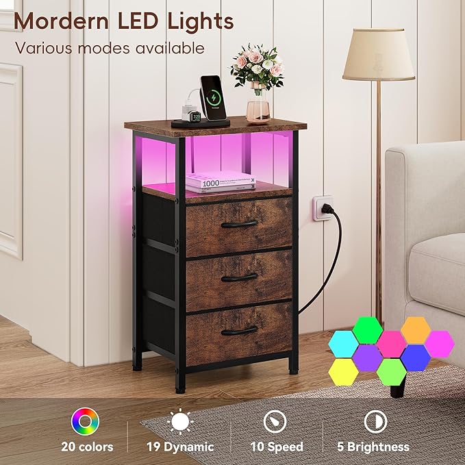 Vagusicc Night stand Set 2