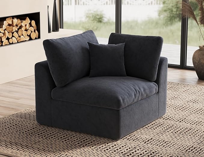 ohllob Corner Seat for Cloud Sectional Couches Living Room, Warm White