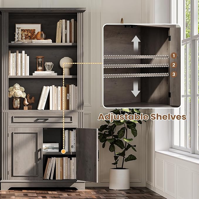 SEDETA Farmhouse Bookshelves and Bookcases