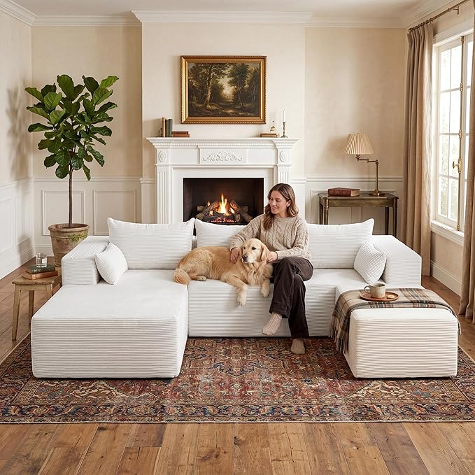 106" Cloud Sectional Boneless Couches