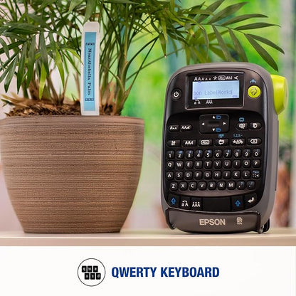 LABELWORKS Epson LW-PX300VP Industrial Label Maker Complete Kit - with Accessories, Sticker Labels, Magnetic Tape Compatible, Only Uses 203 & 205 Shrink Tube Tapes, Portable Handheld Printer
