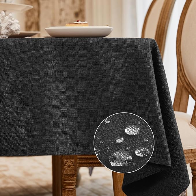BALCONY & FALCON Rectangle Tablecloth Washable Wrinkle Resistant and Water