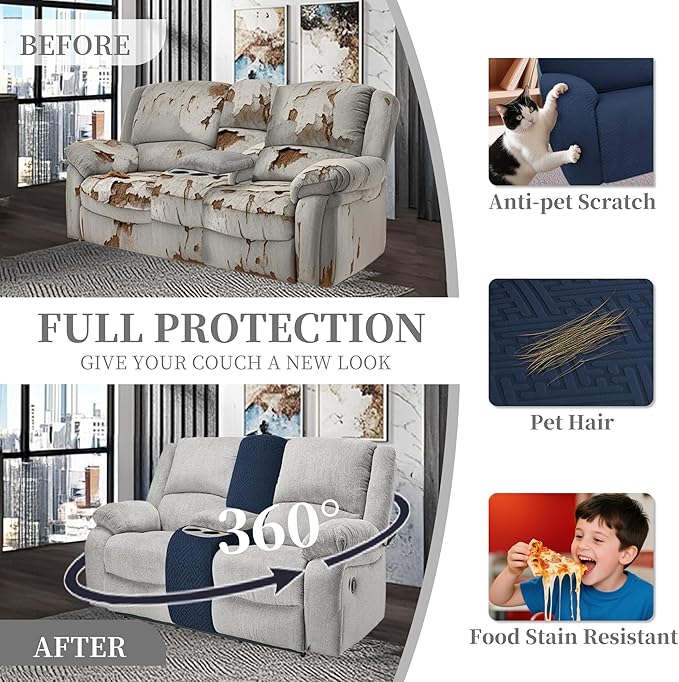 100% Waterproof Sectional Recliner Couch Covers