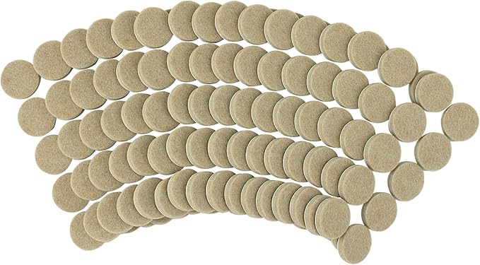Smart Surface 8727 Heavy Duty Self Adhesive Furniture Felt Pads 1-Inch Round