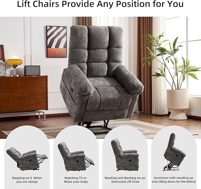 Oversized Power Lift Recliner Chair