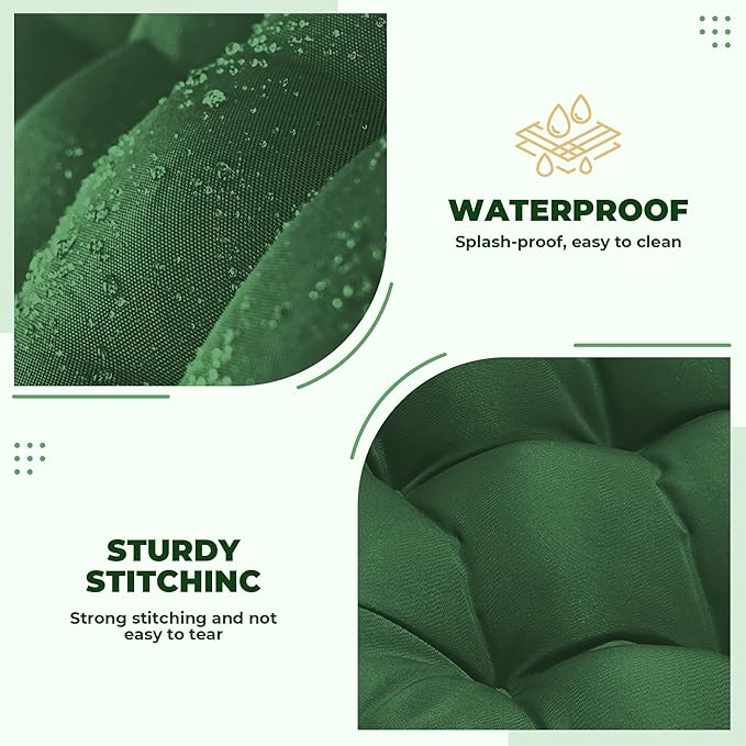 Wicker Chair Cushions of 5 Pieces, Waterproof Outdoor Loveseat Cushion