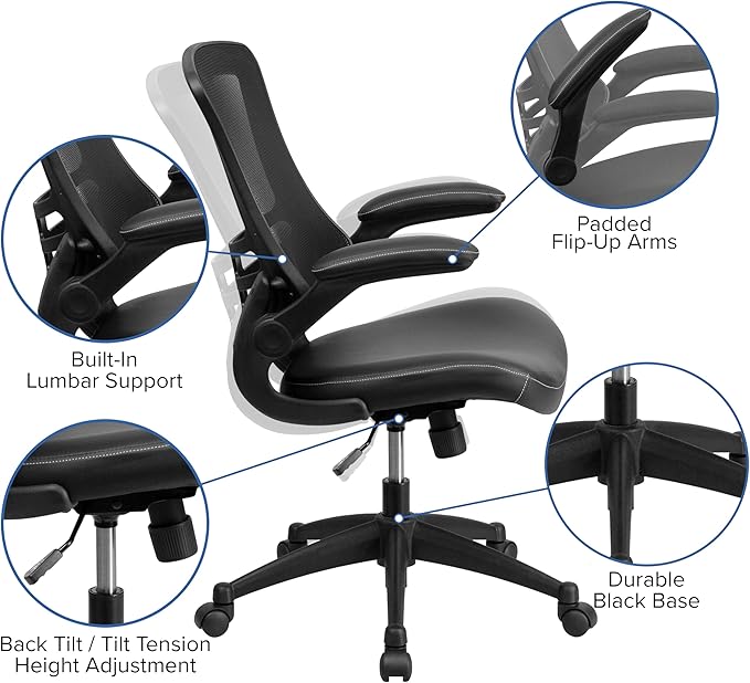 Flash Furniture Kelista Mid-Back Swivel Office Chair