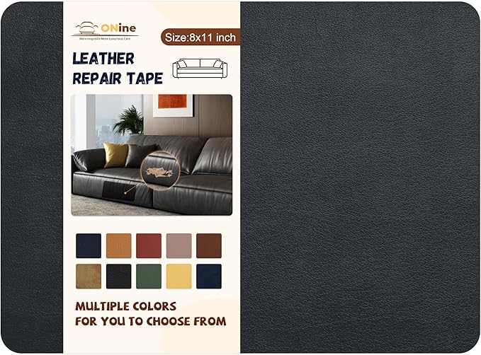 ONine Leather Repair Patch，Self-Adhesive Couch Patch，Multicolor Available
