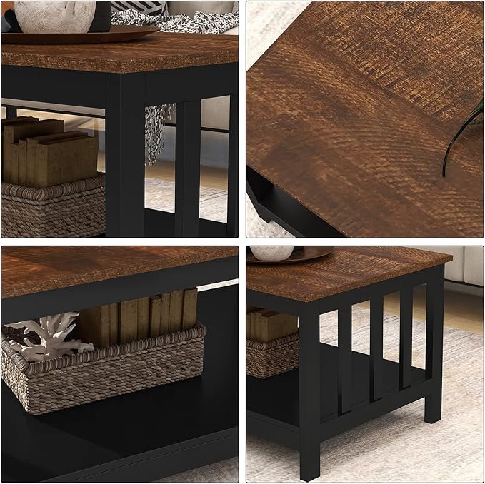 ChooChoo Farmhouse Coffee Table, 40 Inch