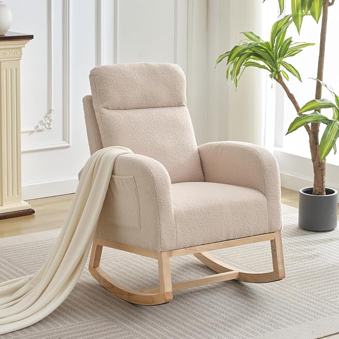 GAOMON Rocking Chair Glider for Nursery, Comfy Rocker Nursery