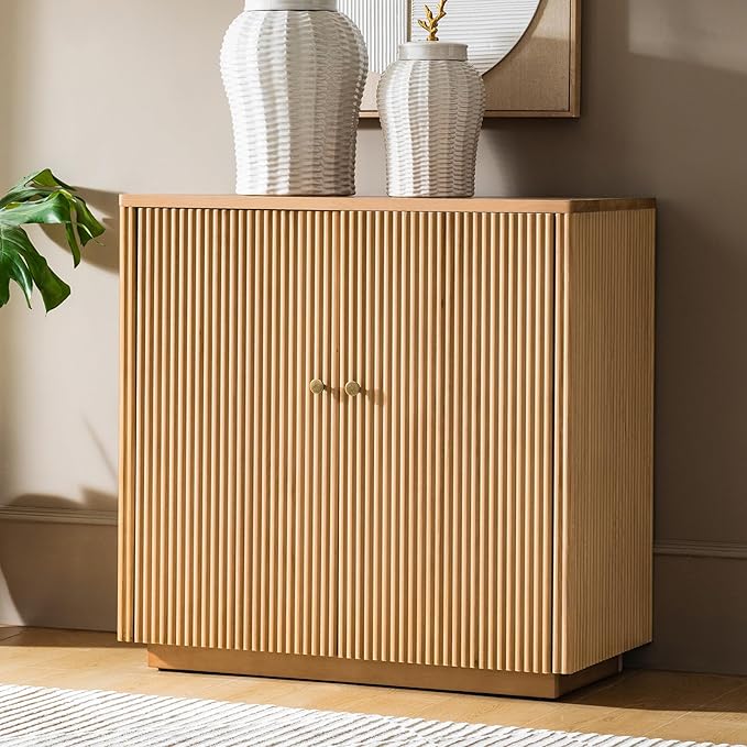HULALA HOME Solid Wood Sideboard Buffet Cabinet