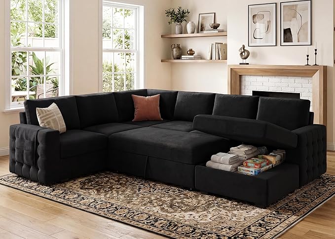 HONBAY Sectional Sleeper Sofa