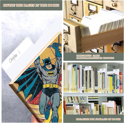 70 Pieces Comic Book Dividers with Tabs,Patient Divider Cards,Card Dividers Comic Book Boards for Storage Boxes 11.22 X 7.24 Inche