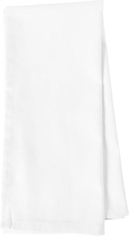 KAF Home White Kitchen Towels, 10 Pack, 100% Cotton