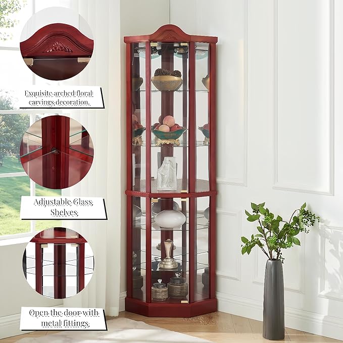 Glass Corner Display Cabinet