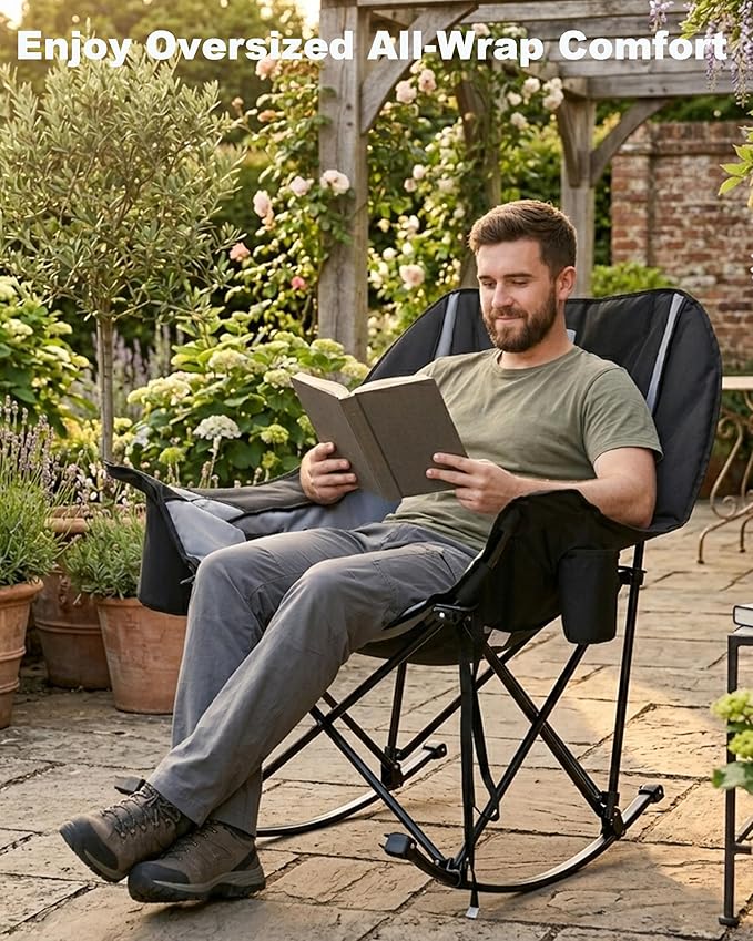 Slsy Oversized Rocking Camping Chair