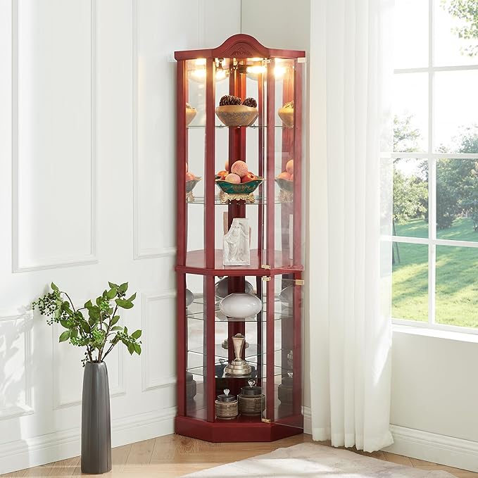 Glass Corner Display Cabinet