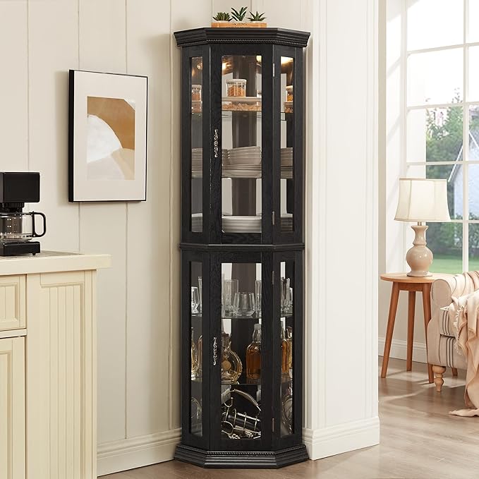 Glass Corner Display Cabinet