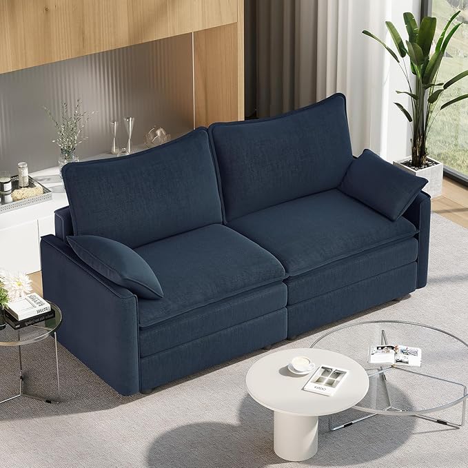 Vesgantti 74" Loveseat Sofa for Living Room, Comfy Cloud Couch Deep Seat
