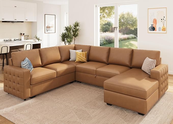 HONBAY Sleeper Sectional Couch