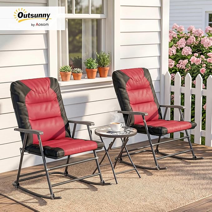 Outsunny 3 Piece Outdoor Patio Furniture Set