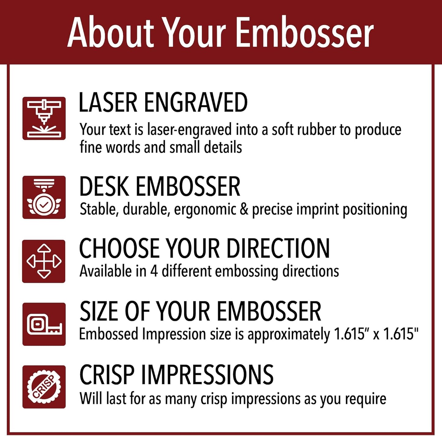 Virginia Round Notary Embosser | Official State Embosser | Official Seals | Meets State Specifications (Virginia, Round Embosser)