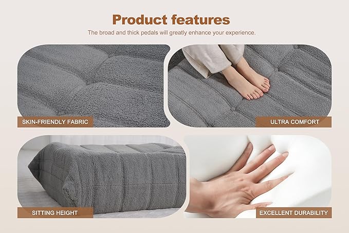 Bean Bag Pouf Ottoman, Foot Stool, Foot Rest