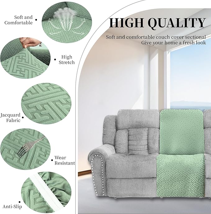 100% Waterproof Sectional Recliner Couch Covers